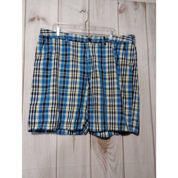 Croft‎ and Barrow Shorts Men's 40 Blue Plaid Bermuda - Picture 1 of 8